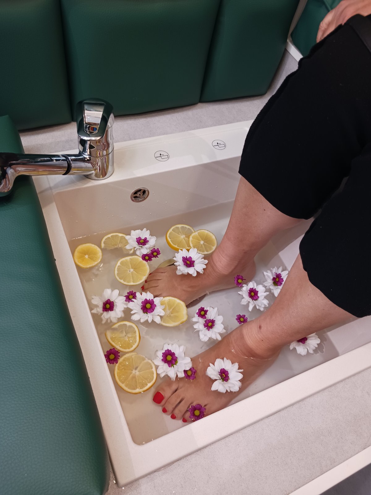 Bain de pieds relaxant